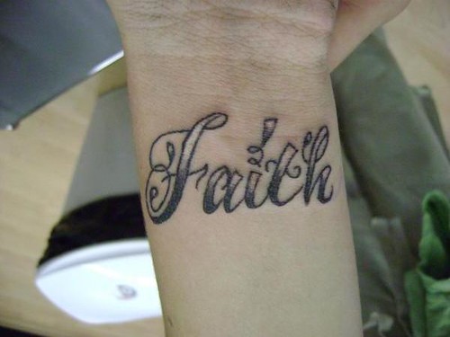 faith tattoo Justin at Kats Like Us Tattoos