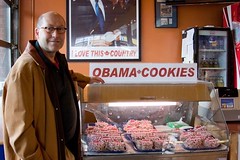 October 4, 2009 - Ambassador Jacobson with Obama Cookies