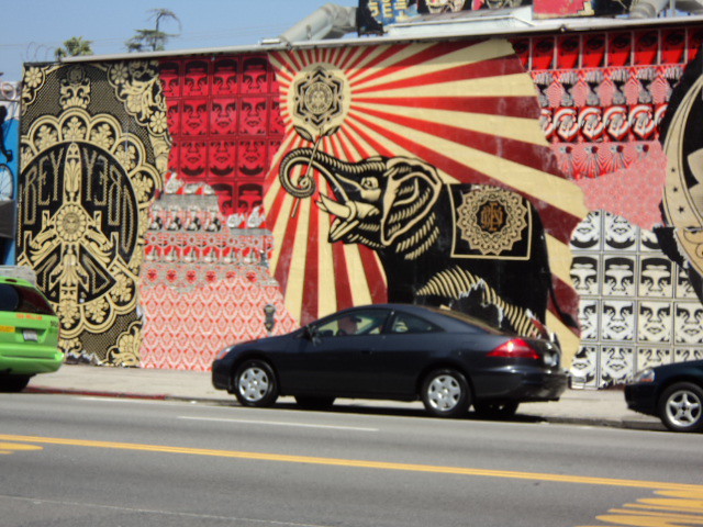 Obey Giant Graffiti P1 I had took this pixx right across the street from