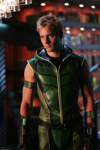 Justin Hartley as Oliver Queen, the "Green Arrow"