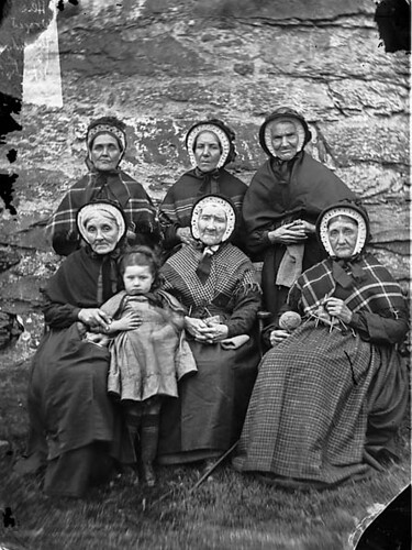 A group of women from Ysbyty Ifan almshouses