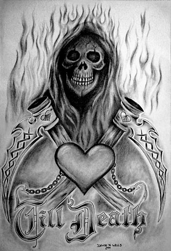 Grim Reaper Tattoo design by Denise A Wells