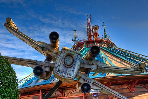 DLP Feb 2009 - X-Wing on Space Mountain Attack Run