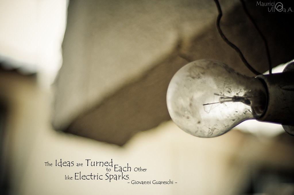The Ideas are Turned to Each Other like Electric Sparks.