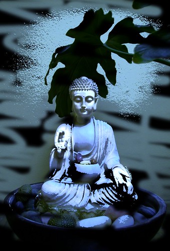 Buddha in abhaya mudra by Wonderlane