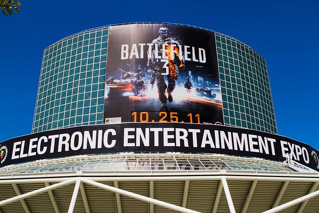 f banners facebook upload images. EA's Battlefield 3 Banner on LA Convention Center - E3 2011