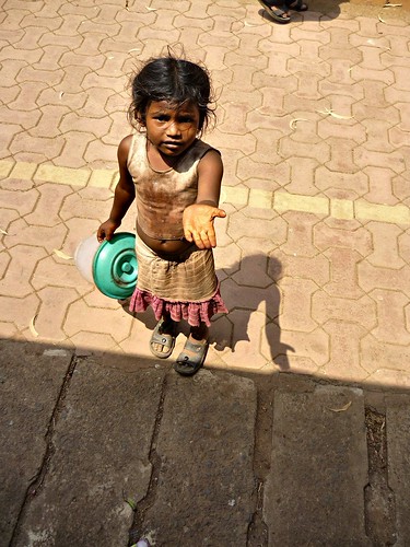 Beggar girl Flickr runran