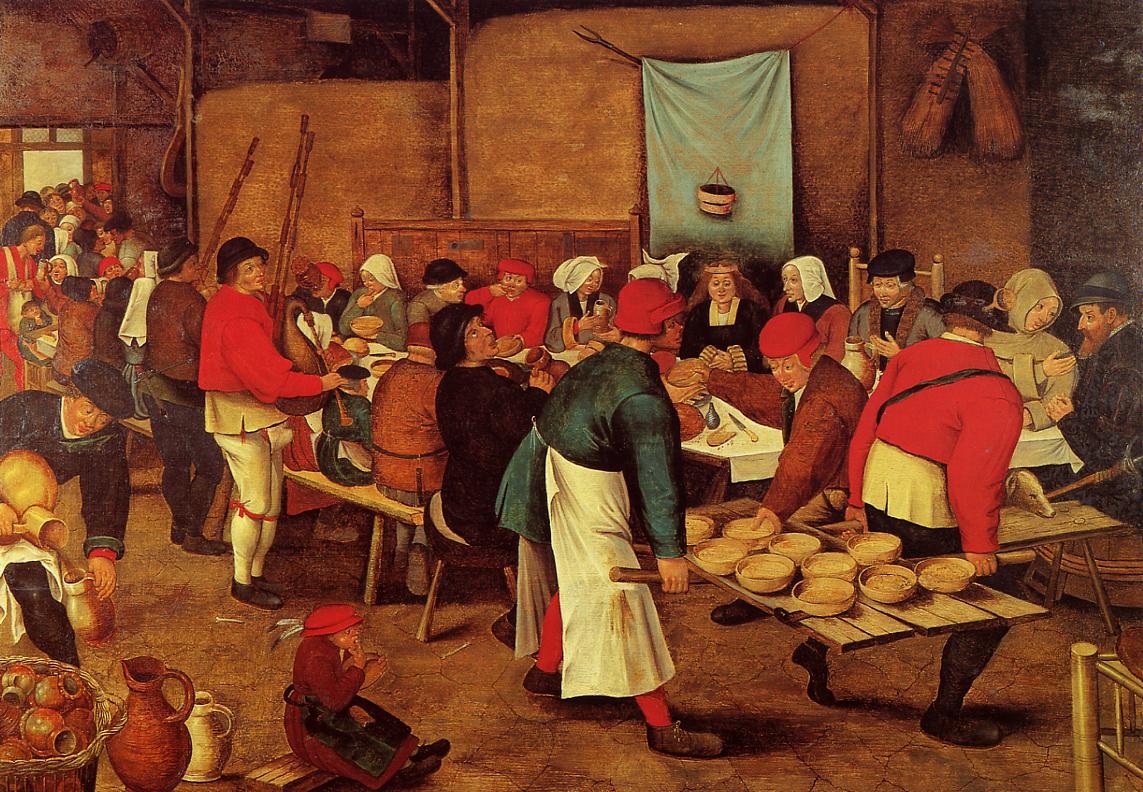 5. Un banquete medieval. Obra de Pieter Brueghel, el Joven (1564-1638)