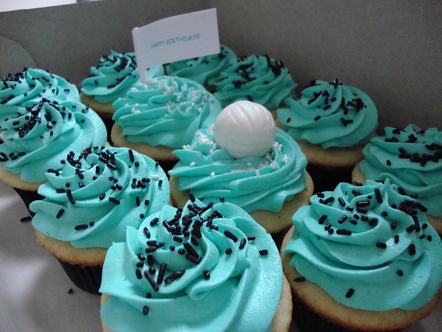 Volleyball Birthday Cupcakes  Flickr  Photo Sharing!