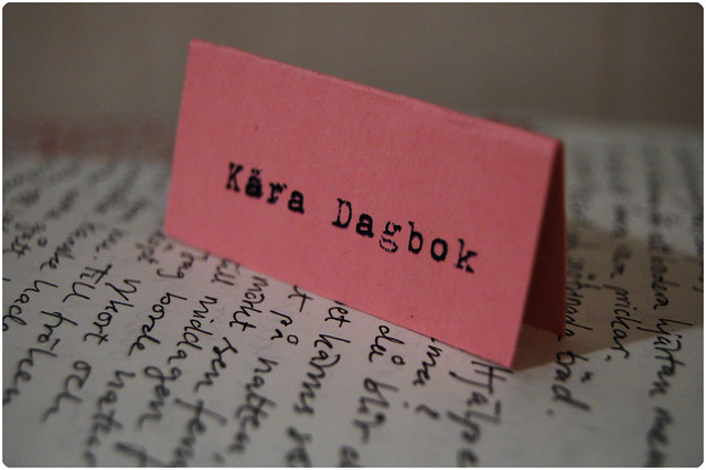 Dear diary... (Copyright Hanna Andersson)