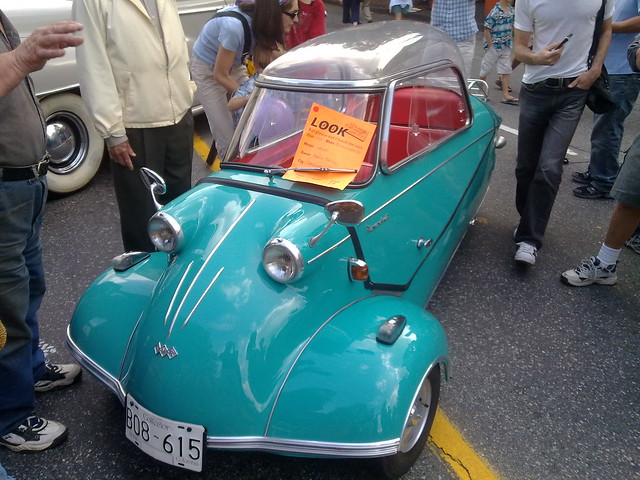 Old Messerschmitt Kabinenroller At Summer of Love Kits Day in Kitsilano 