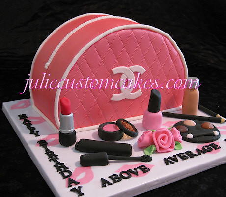 Custom Birthday Cakes on Makeup Bag Cake By Julie S Custom Cakes