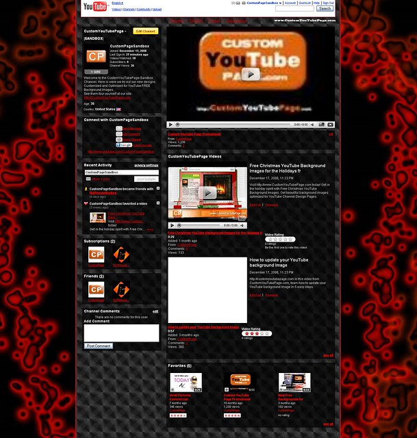 Red Paint Splatter Free YouTube Background Image Screenshot