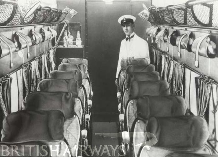 1920s - Imperial Airways Armstrong Whitworth Argosy passenger cabin
