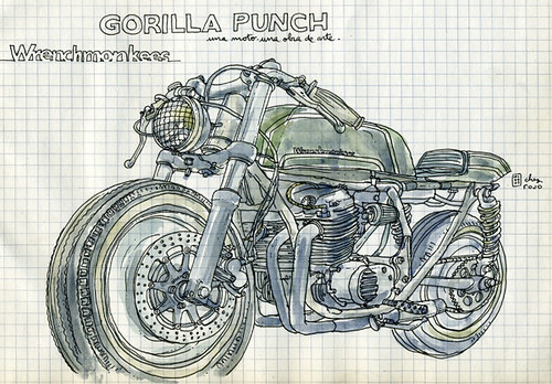 gorilla punch of the wrenchmonkees by lapin barcelona