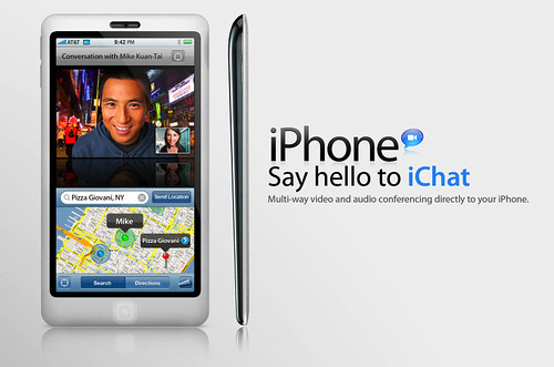 iPhone Concept with iChat