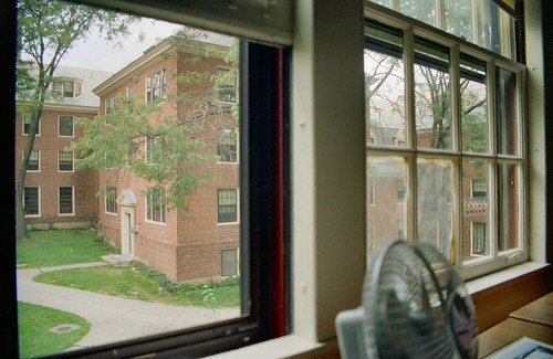 G_21 College Hill - Wriston Quadrangle Looking North-East Out of Will Hart's Room in Diman House - Brown University by California Cthulhu (Will Hart)