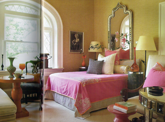 Pink bedroom by Barry Dixon