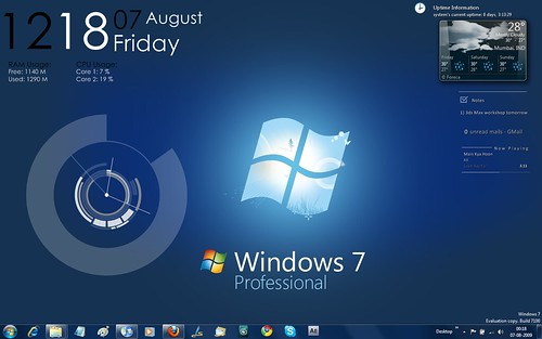 My Windows 7 desktop