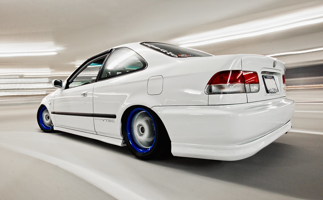 This Honda Civic Coupe looks terrific dressed in white