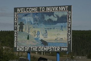Welcome to Inuvik sign