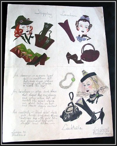 1930 Fashion on Fashion Accessories Vintage 1930 S Fashion Illustration Hats Shoes