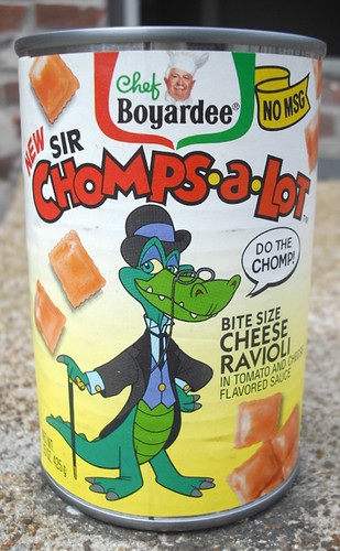 1992 Chef Boyardee Sir Chomps-A-Lot Cheese Ravioli Can Bank