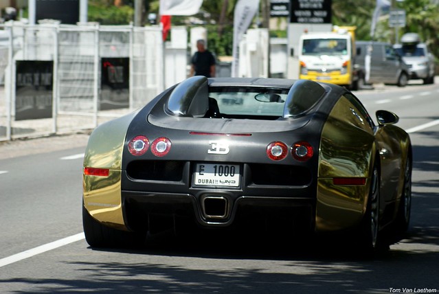 Gold Bugatti Veyron Port Grimaud France