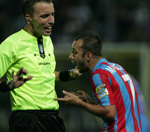 Mazzoleni in un Parma-Catania del 2009