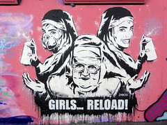 Femme Fierce graffiti, Leake Street