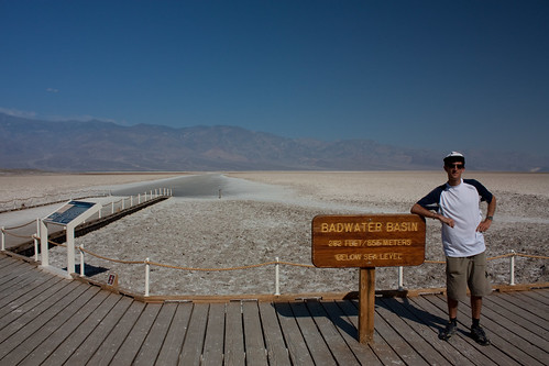 Death Valley - Me in front of the Badwater Basin