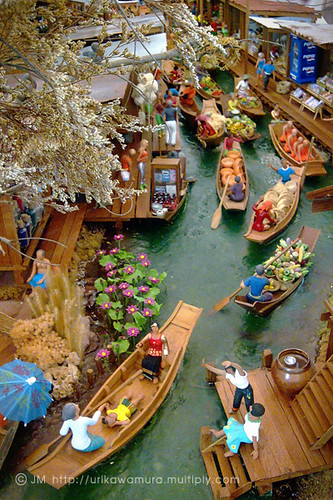  Bangsai water market Thai city model at siam paragon 