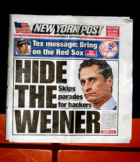 Hide the Weiner, New York Post