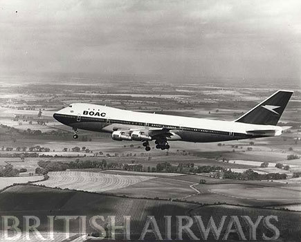1970s - BOAC Boeing 747-136 G-AWNB