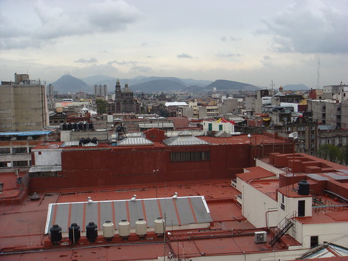Mexico City and surrounding mountains