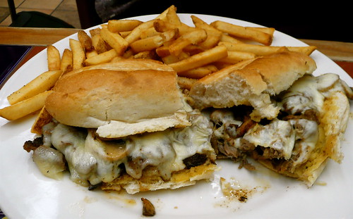philly cheesesteak and fries