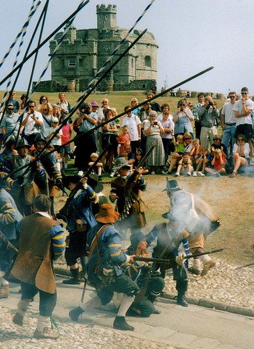 Civil War reenactment, Pendennis Castle by Stocker Images
