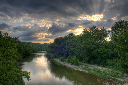 river sunset