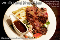 Food Review: Shellharbour City, Warilla Hotel $9 meal and wine/beer