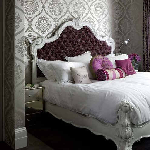 Purple White and Grey Bedroom | Flickr - Photo Sharing!