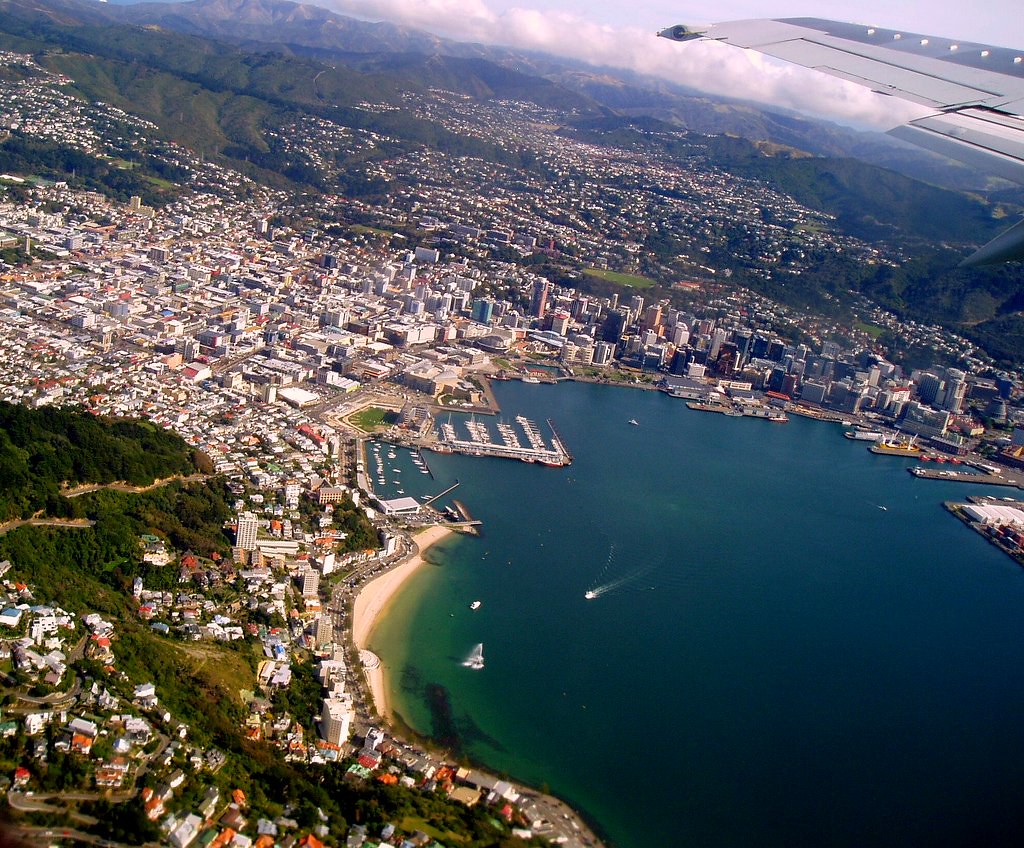 Wellington from air 15 Apr 2006