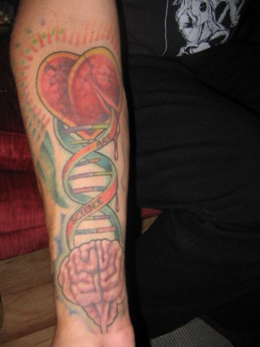 Brain DNA forearm tattoo Submitted by Zach