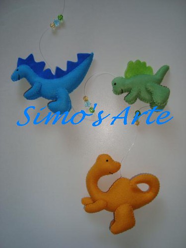 Mobile dinossauros by Artes by Simo's®