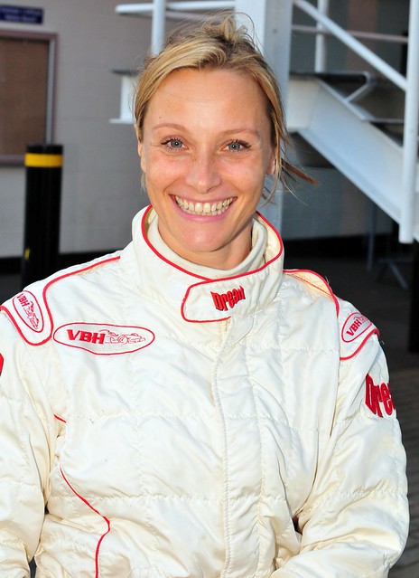 Channel 5 presenter and race driver Vicky ButlerHenderson