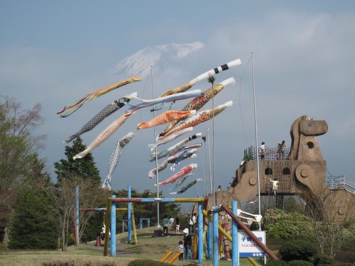 Mt Fuji, Koinobori