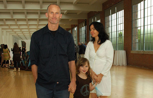 Artist Matthew Barney musician Bjork and their daughter Isadora