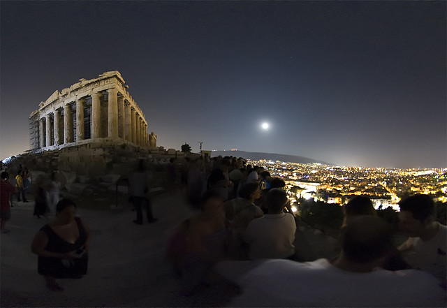 acropolis august full moon