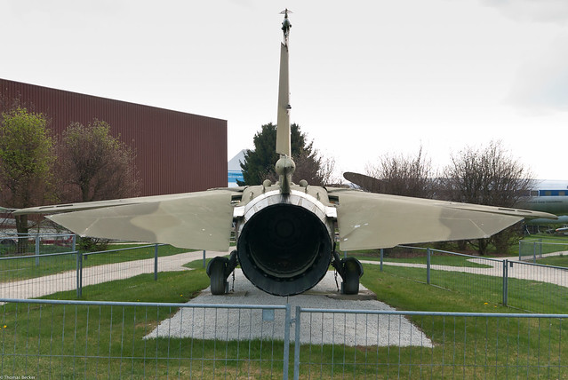 Tail shot of Nationale Volksarmee NVA MikoyanGurevich MiG23MF 568 c n 