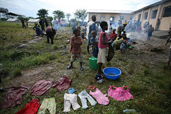 Refugees from the Democratic Republic of Congo (DRC) in western Uganda. The people have fled the fighting in the eastern region of the country. by Pan-African News Wire File Photos