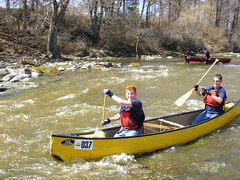 The Finish of the 2009, Raisin River Canoe Race
